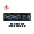 Keyboard mechanical Keychron Q6 104Key, Gateron G PRO Red, Hot-Swap, QMK, Knob, USB-A, EN, RGB, Чорний