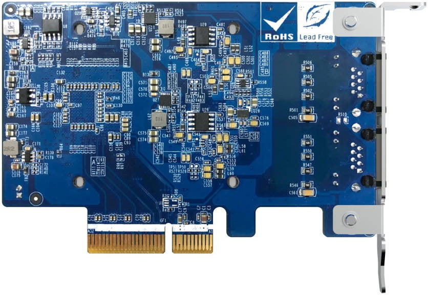 QNAP Dual-port BASET 10GbE network expansion card PCIe Gen2 x4