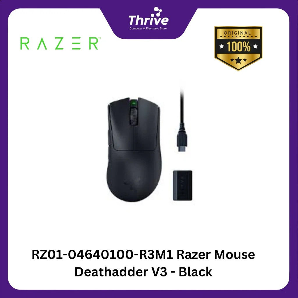 Razer Mouse DeathAdder V3, USB-A, black