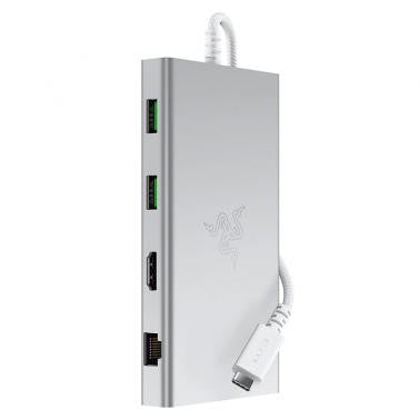 Razer Docking Station USB-C Dock, 11 Port, 7.1, mercury Edition