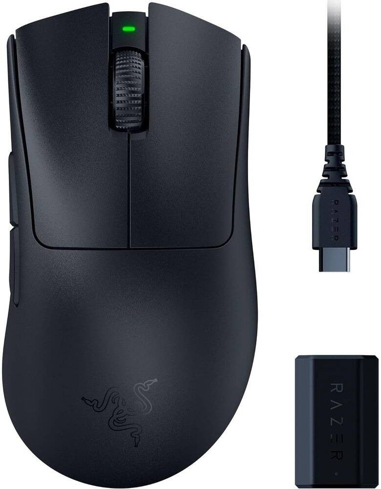 Razer Mouse DeathAdder V3 Pro and HyperPolling Wireless, USB-C/WL, black
