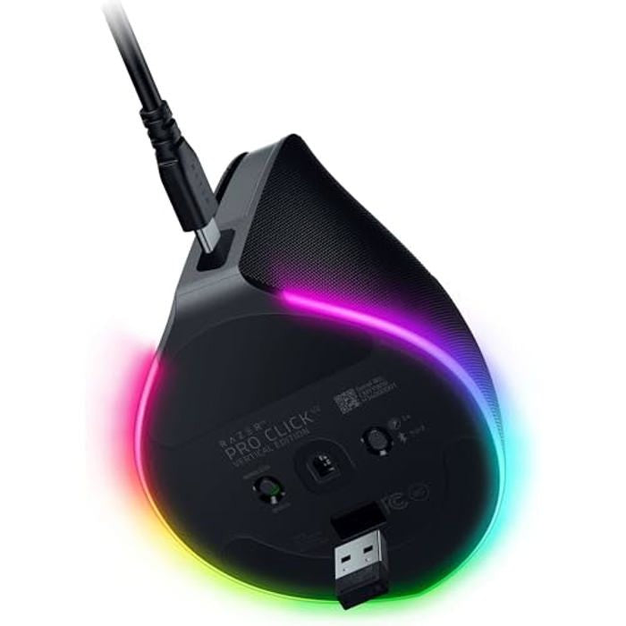 Razer Mouse Pro Click V2, USB-A/WL/BT, Vertical Ed., black