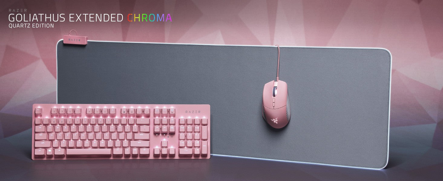Razer Mouse Pad Goliathus Extended Chroma, RGB, XXL (920x294x3mm), quartz grey