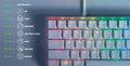 Razer Keyboard Huntsman Mini Mercury Ed. RGB 61key Purple Switch USB EN White