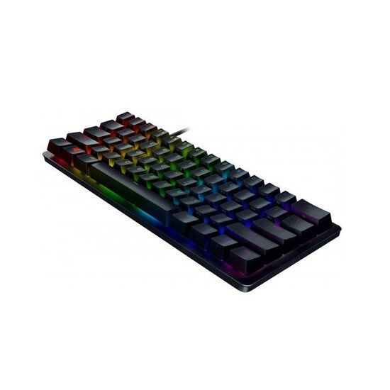 Razer Keyboard mechanical Huntsman Mini 61key, Purple Switch, USB-A, EN/RU, RGB, black