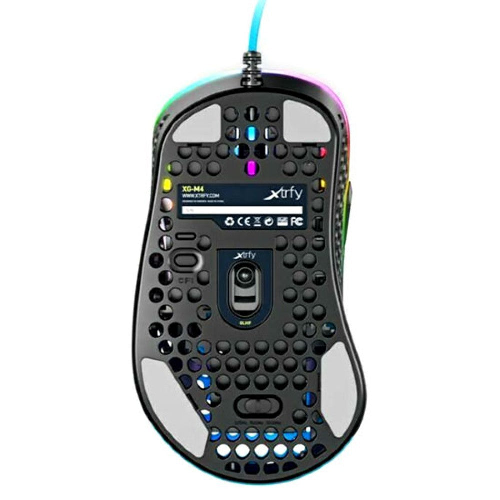Mouse Xtrfy M4, USB-A, RGB, Рожевий