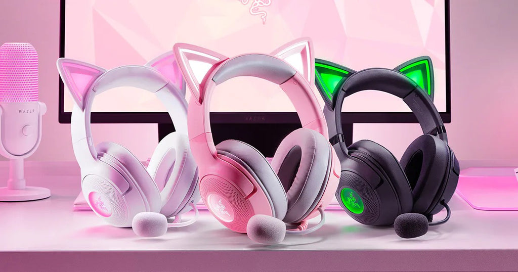 Razer Headset Kraken Kitty V3 X, mini-jack, 1.3m, white