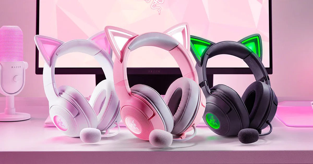 Razer Headset Kraken Kitty V3 X, mini-jack, 1.3m, white