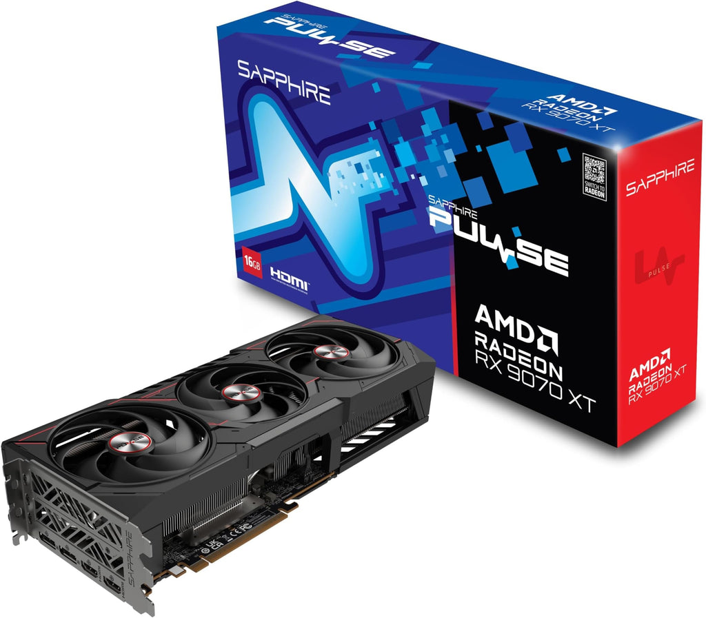 SAPPHIRE Graphic Card Radeon RX 9070 XT 16GB GDDR6 PURE GAMING OC