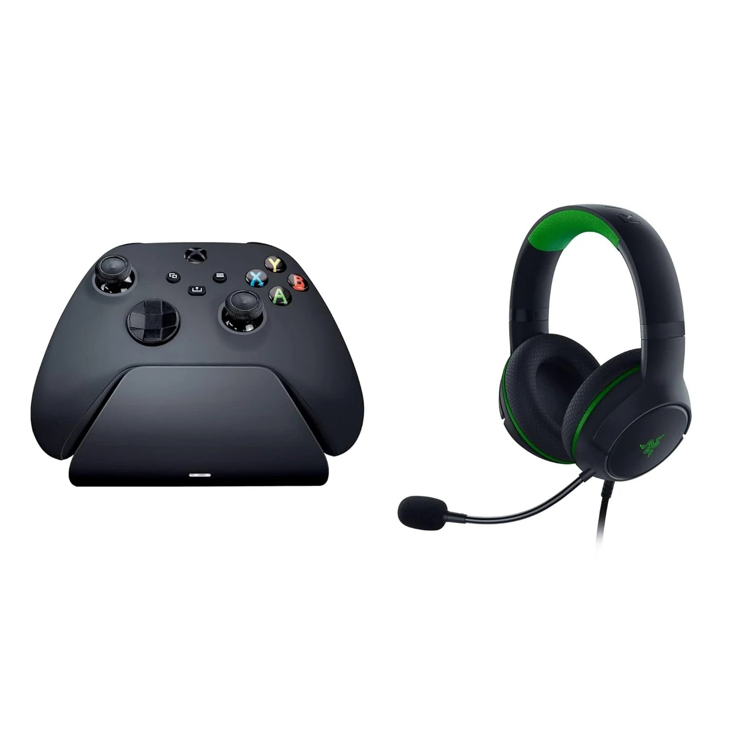 Razer Legendary Duo Bundle headset Kaira WL and quick charging stand for gamepads for Xbox