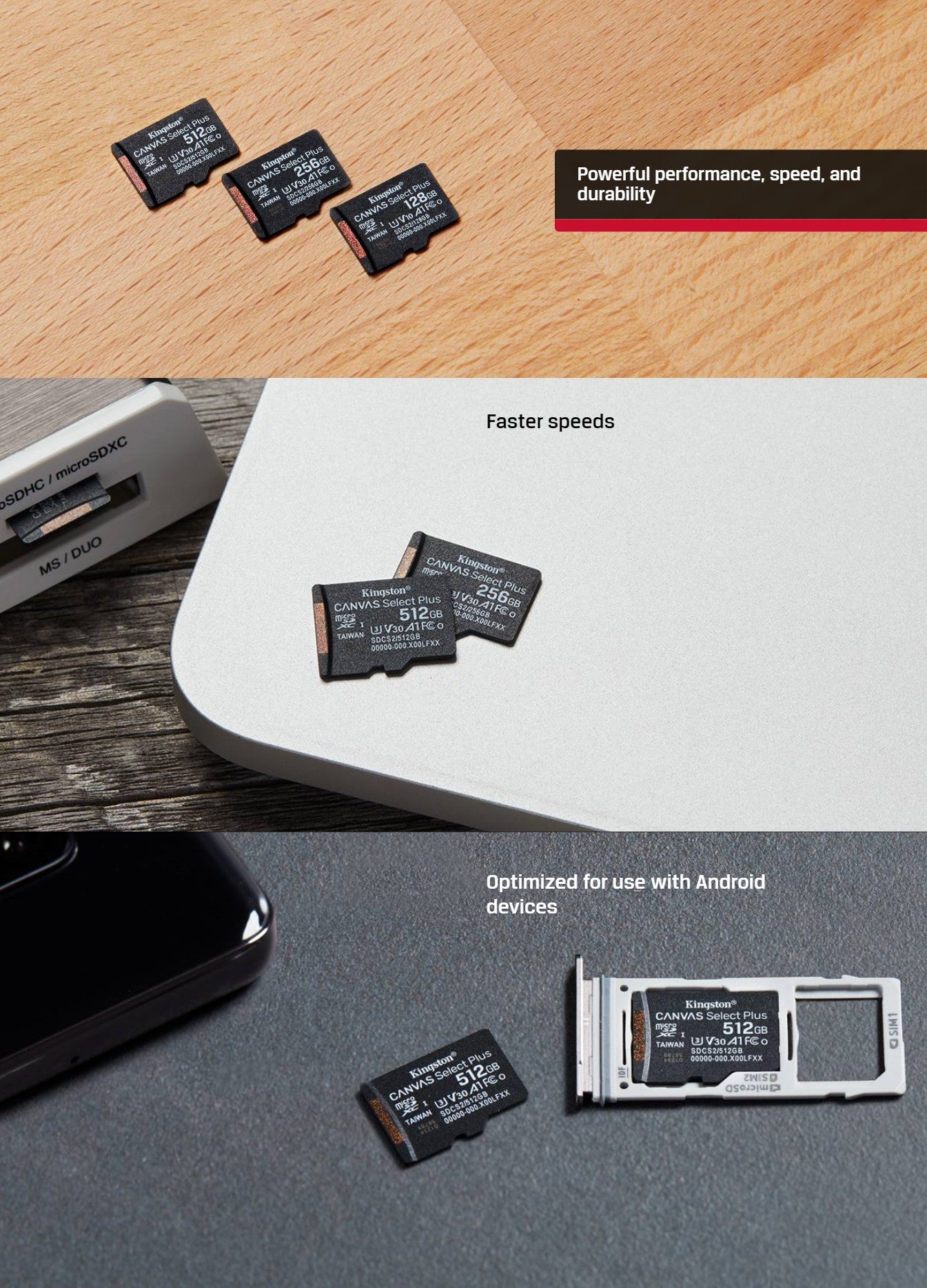 Kingston SD 64GB C10 UHS-I V10 R100MB/s