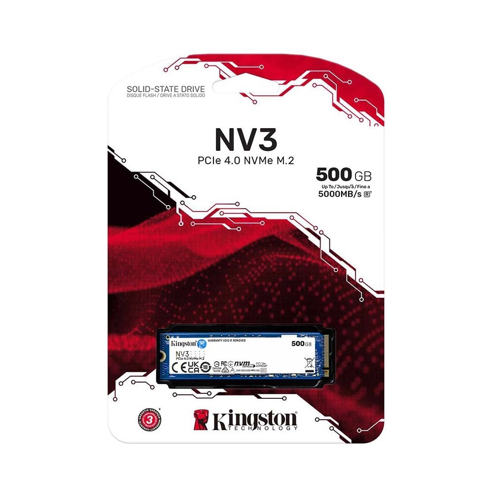 SSD Kingston M.2 500GB PCIe 4.0 NV3