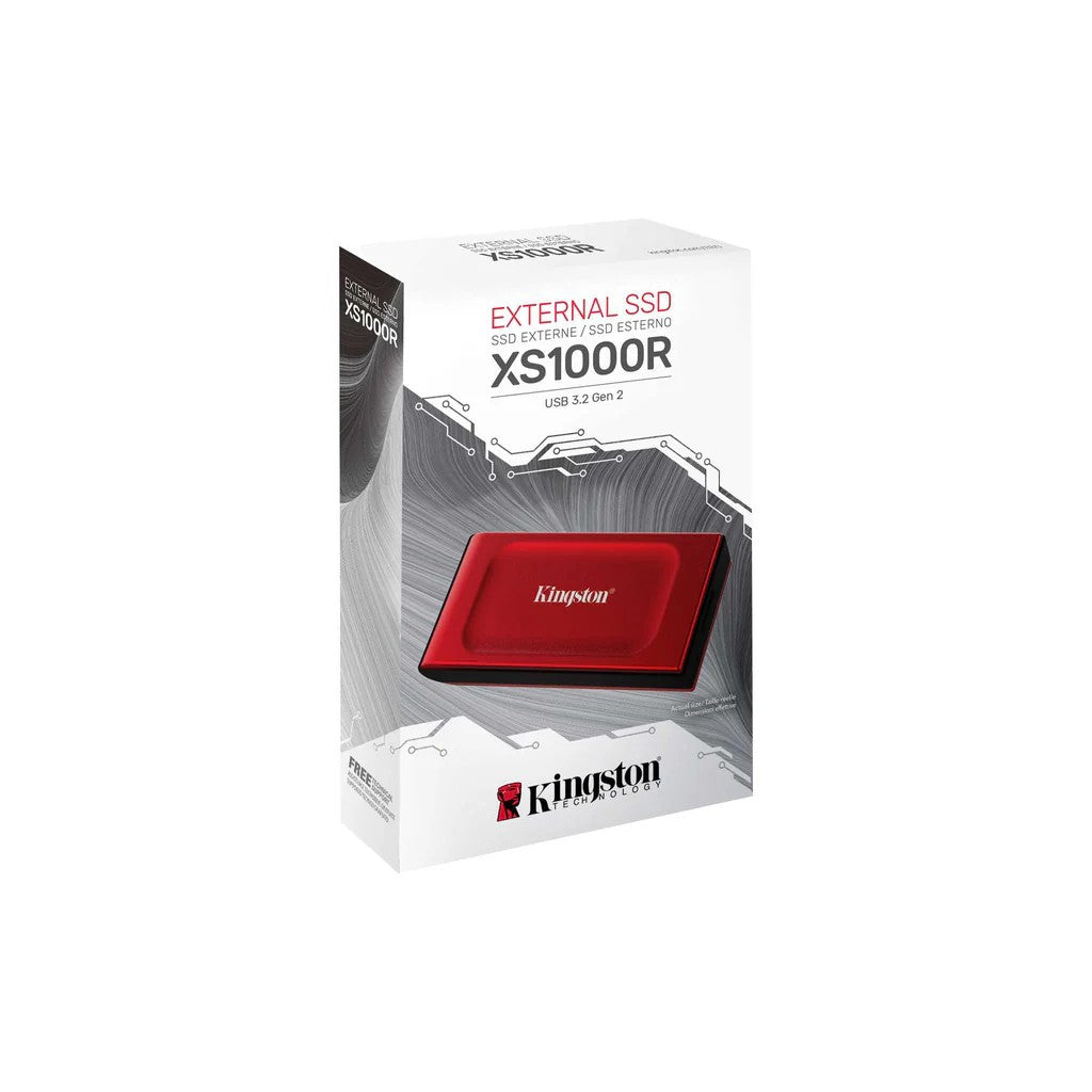 Portable SSD Kingston 1TB USB 3.2 Gen 2 Type-C XS1000 Red