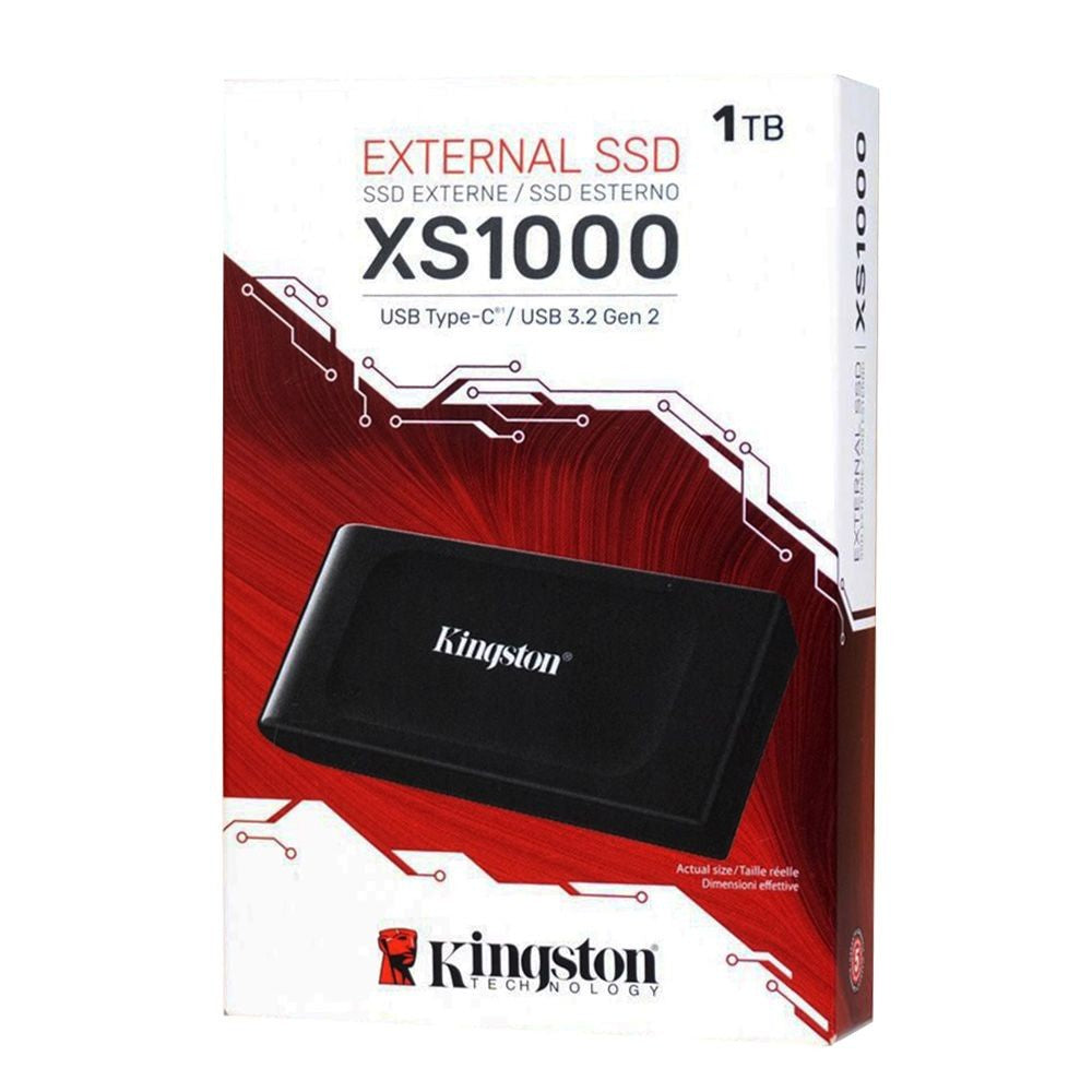 Portable SSD Kingston 1TB USB 3.2 Gen 2 Type-C XS1000 Red