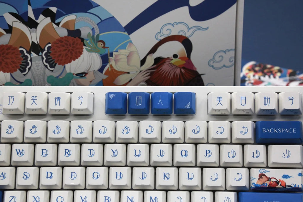 Varmilo Keyboard VA87M Lovebirds-I, Cherry MX Blue,EU