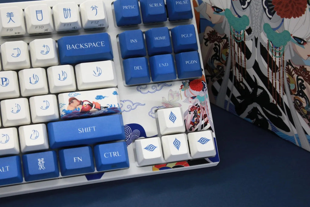 Varmilo Keyboard VA87M Lovebirds-I, Cherry MX Blue,EU