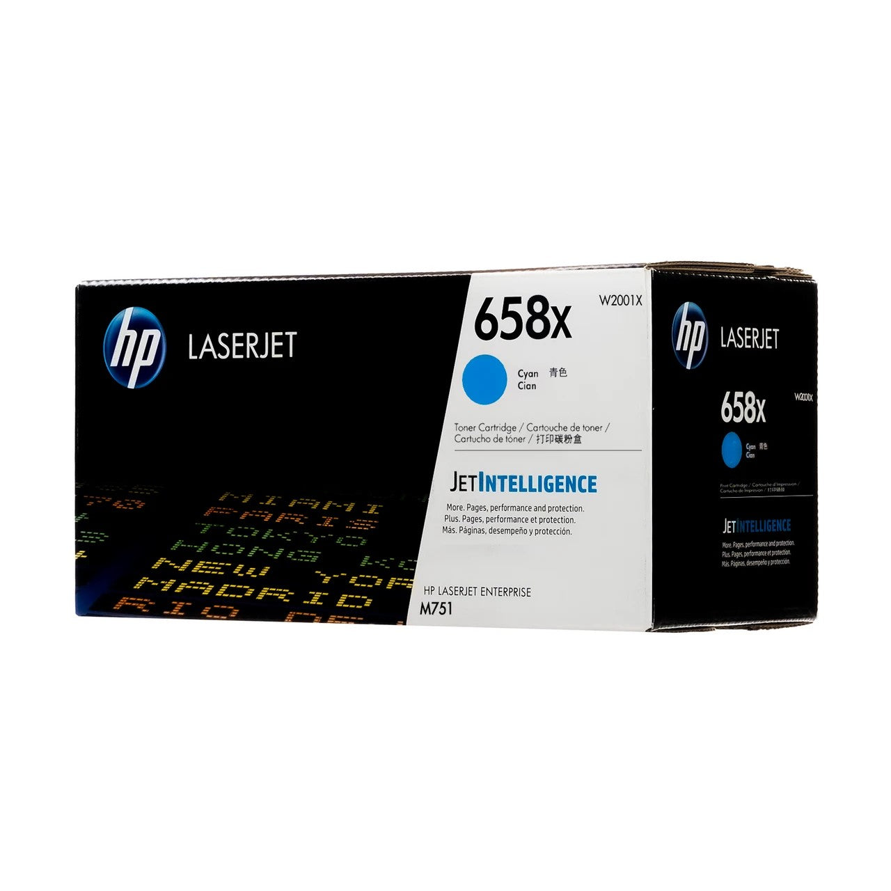 HP 658X High Yield Cyan Original LaserJet Toner Cartridge