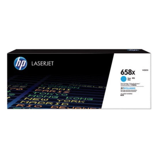 HP 658X High Yield Cyan Original LaserJet Toner Cartridge