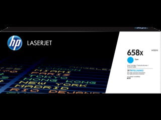 HP 658X High Yield Cyan Original LaserJet Toner Cartridge