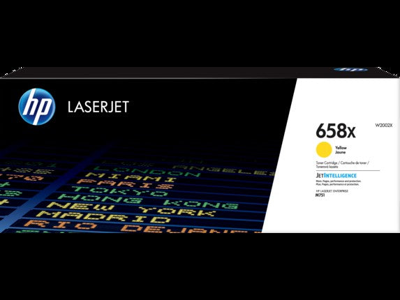 HP 658X High Yield Yellow Original LaserJet Toner Cartridge