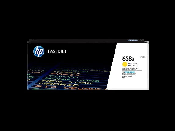 HP 658X High Yield Yellow Original LaserJet Toner Cartridge