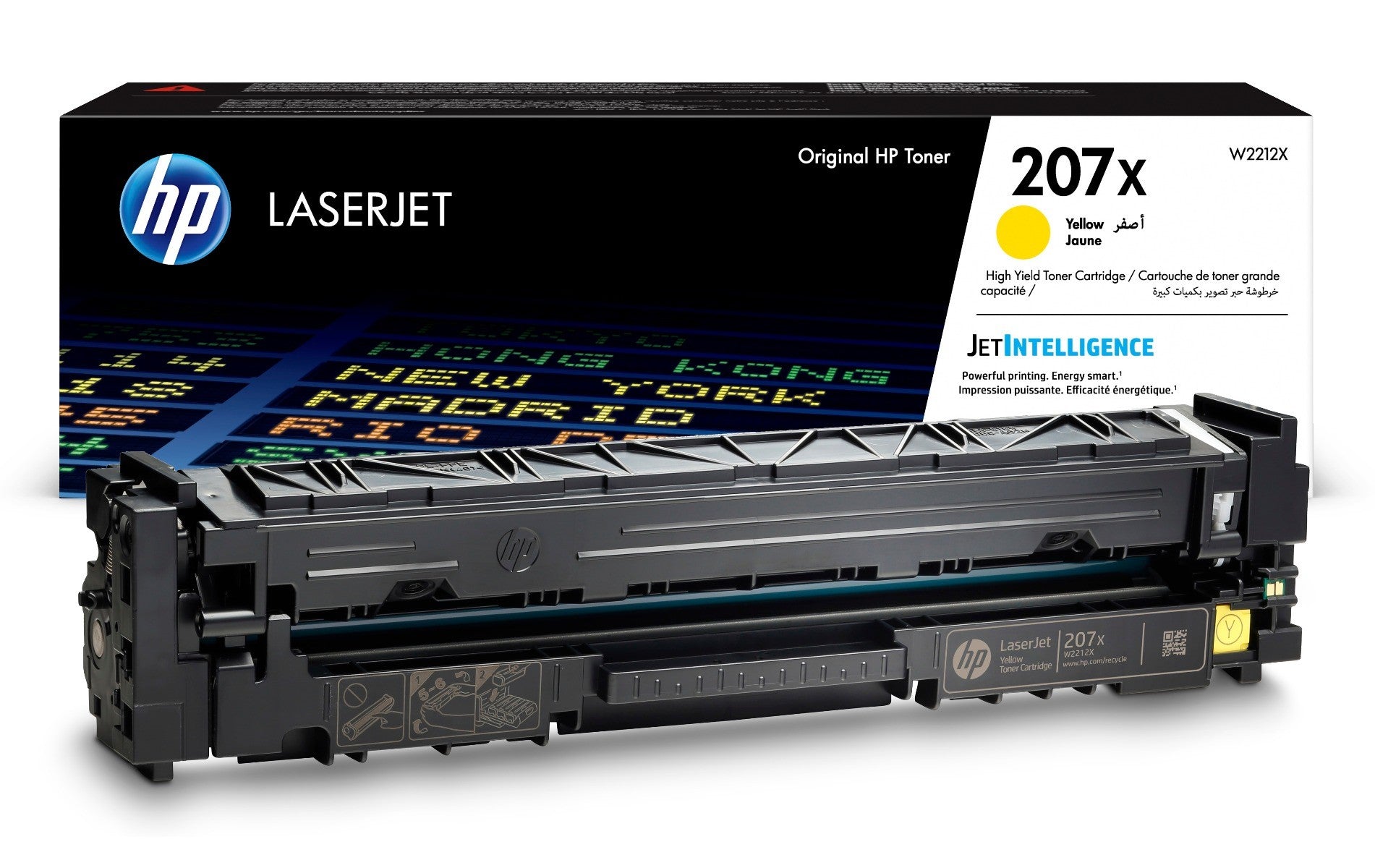 HP 207X High Yield Yellow Original LaserJet Toner Cartridge