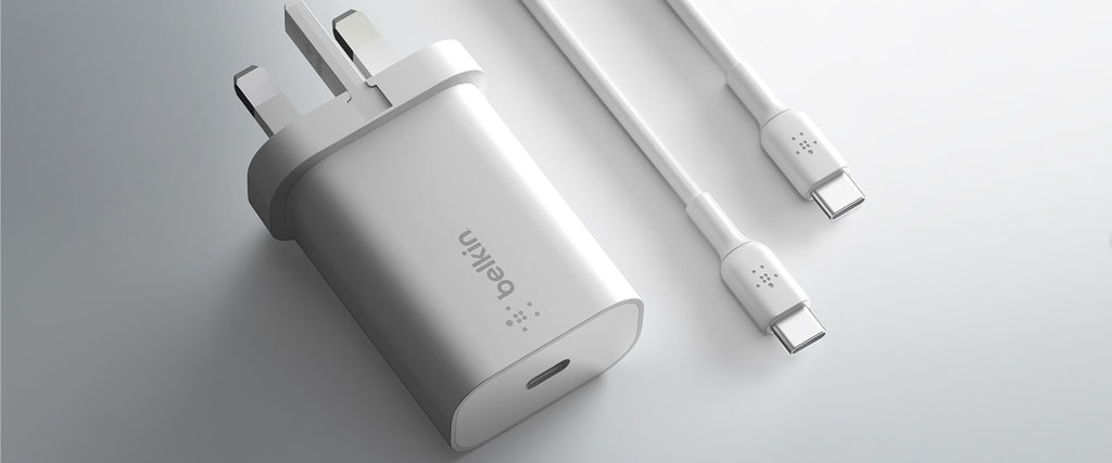 Belkin Wall Charger 30W USB-C PD PPS, 1M PVC C-С, white