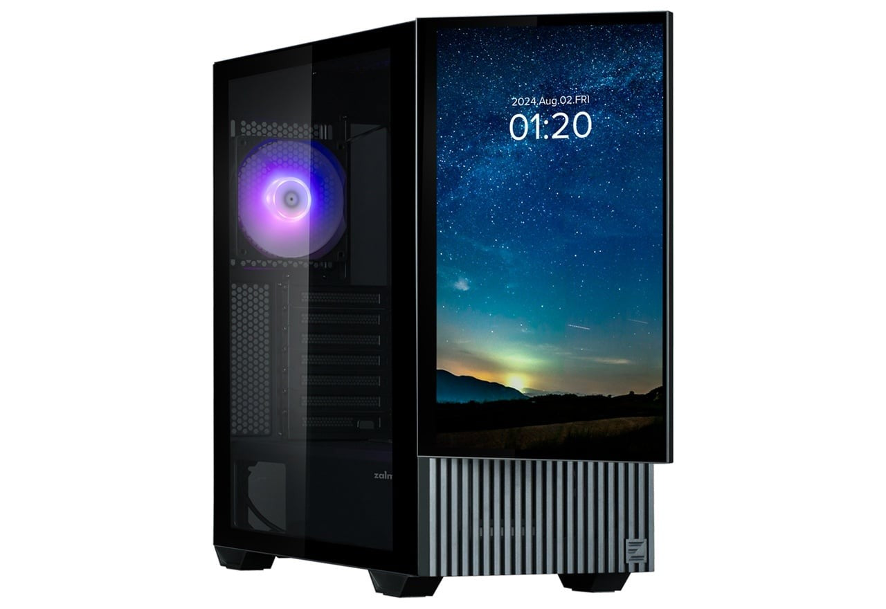 Zalman Computer case Z10 DS, without PSU, 2xUSB3.0, 1хUSB Type-C, 2х120mm, 1x120mm ARGB, TG Side Panel, ATX, Monitor, balck