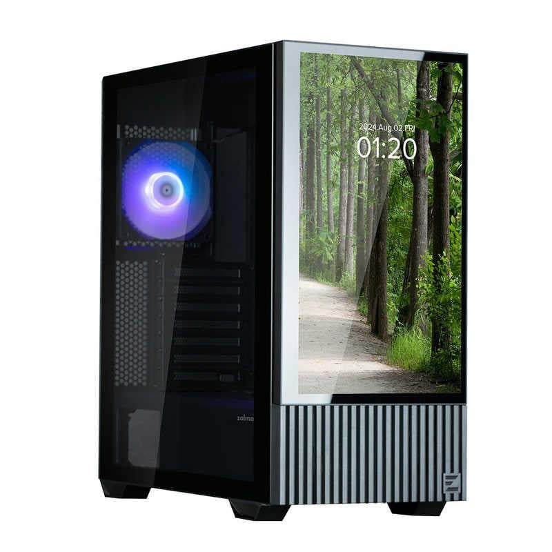 Zalman Computer case Z10 DS, without PSU, 2xUSB3.0, 1хUSB Type-C, 2х120mm, 1x120mm ARGB, TG Side Panel, ATX, Monitor, balck