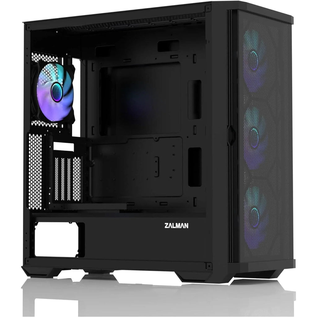Zalman PC case Z10 Duo without PSU, 2xUSB3.0, 1xUSB Type-C, 3x140mm ARGB, 1x120mm ARGB, VGA 395mm, LCS ready, TG Side Panel, EATX, white