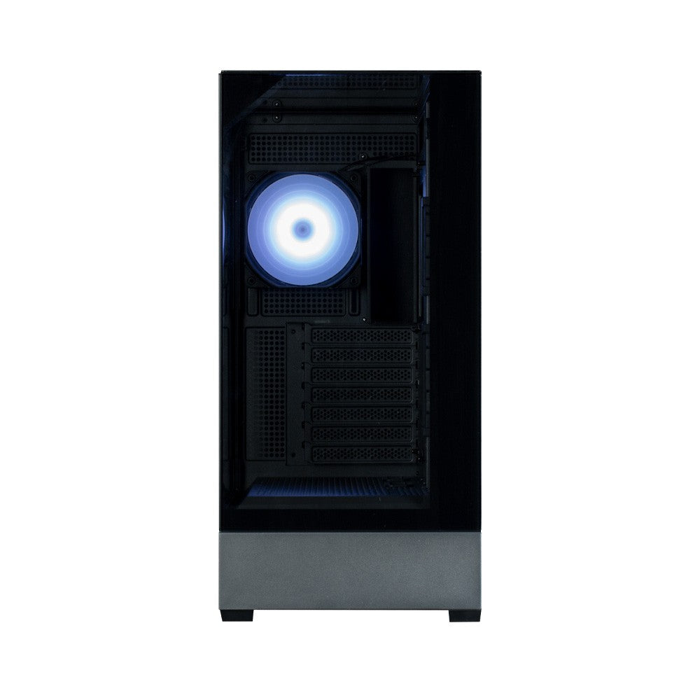 Zalman PC case Z10 Plus without PSU, 2xUSB3.0, 1xUSB Type-C, 3x140mm ARGB, 1x120mm ARGB, VGA 395mm, LCS ready, TG Side Panel, EATX, black
