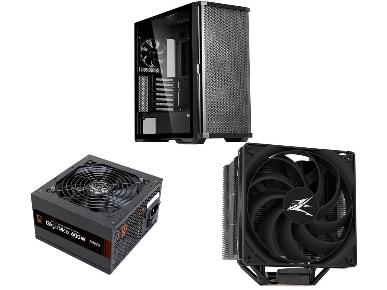 Zalman Computer case Z10, without PSU, 2xUSB3.0, 1xUSB Type-C, 3x140mm Black fans, 1x120mm Black fans, TG Side Panel, EATX, Black