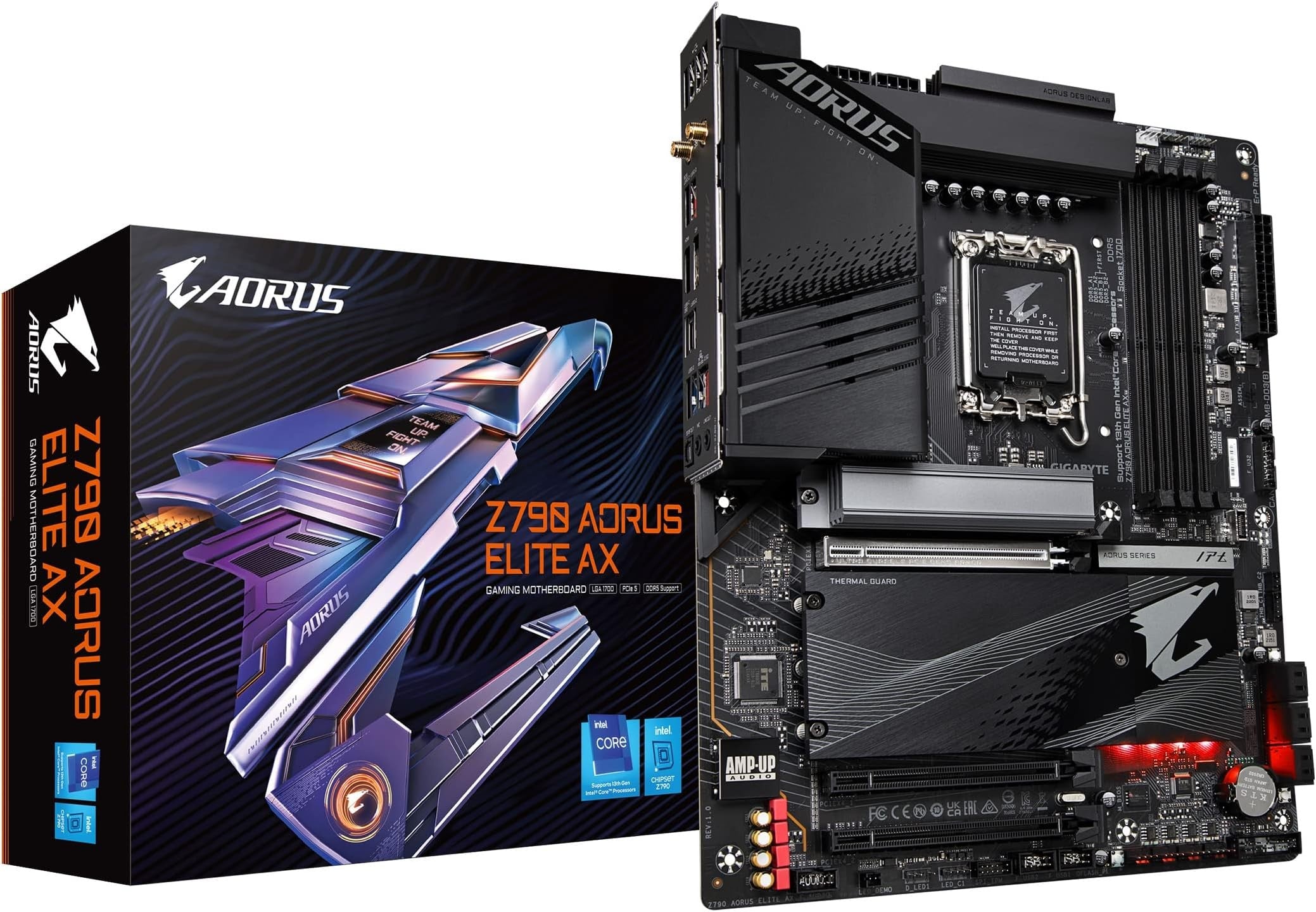 Motherboard GIGABYTE Z790 AORUS ELITE AX s1700 Z790 4xDDR5 M.2 HDMI DP ATX
