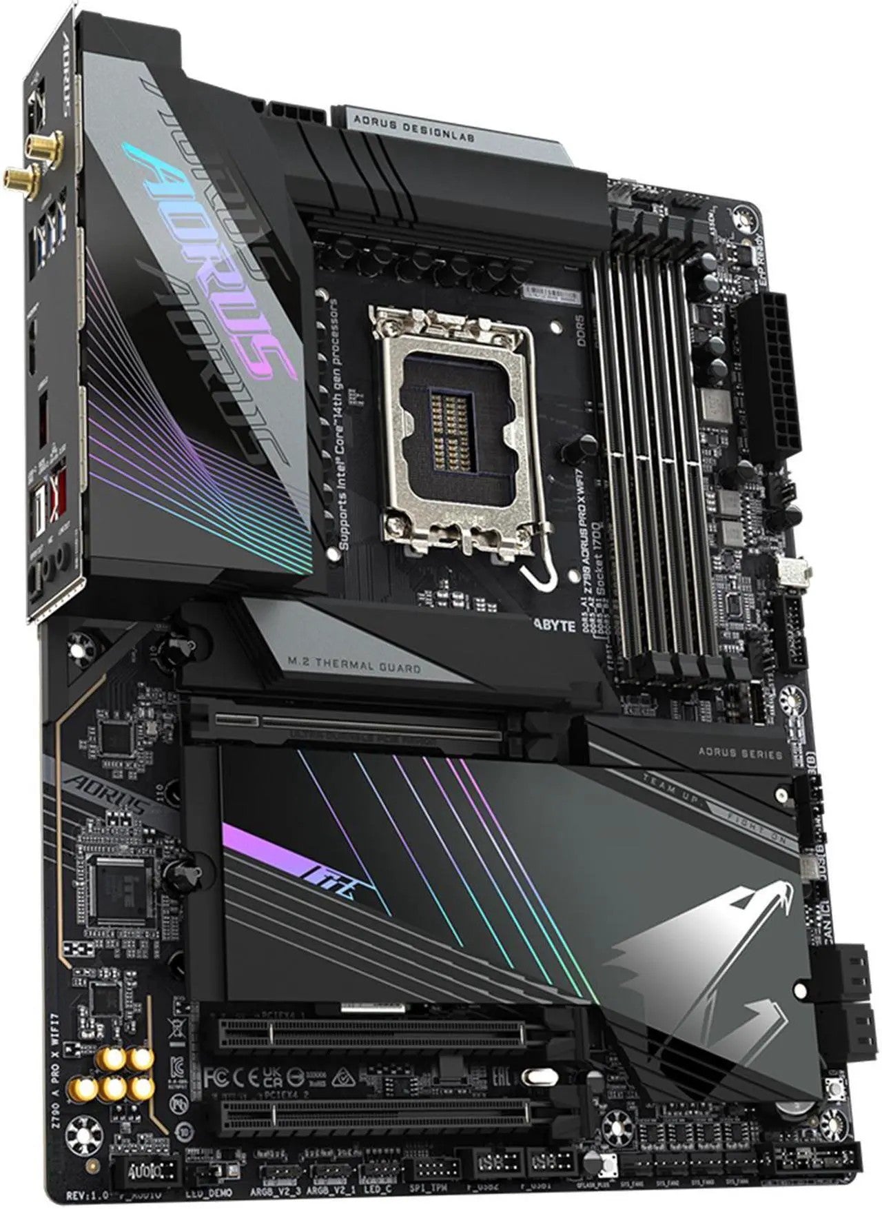 GIGABYTE Motherboard Z790 A PRO X WIFI7 s1700 Z790 4xDDR5 M.2 Wi-Fi ATX