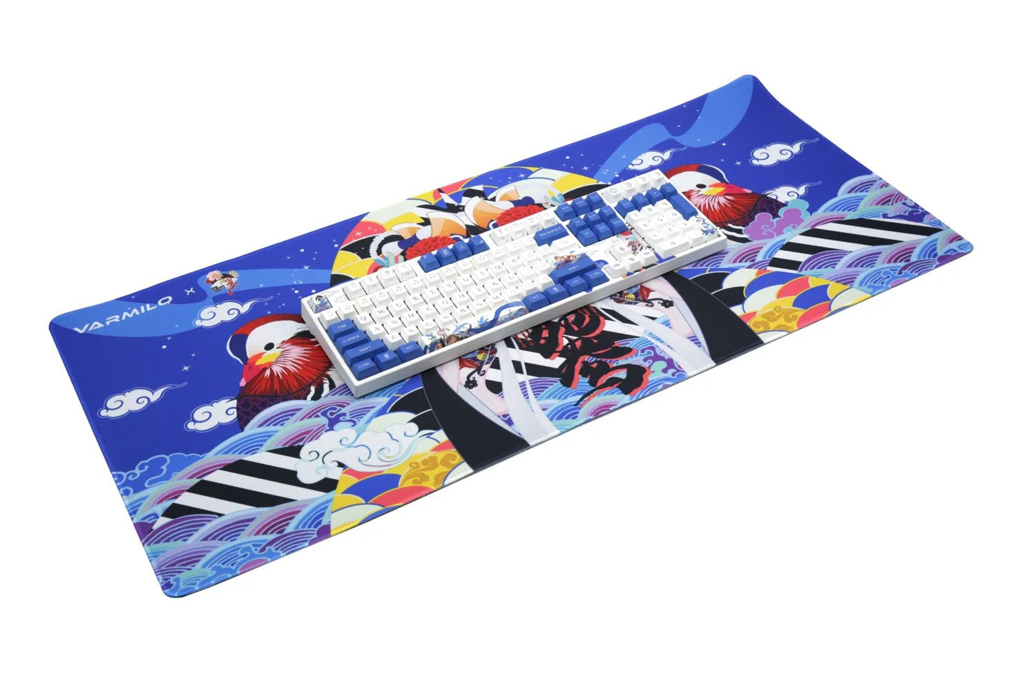 Varmilo Mouse Pad Lovebirds Blue Desk Mat XL (900х400х3mm)