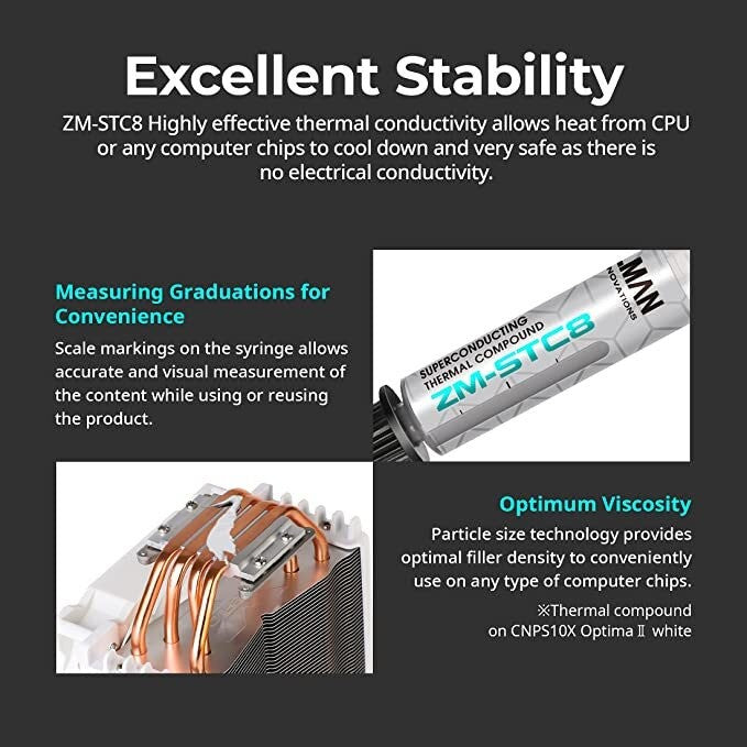 Zalman Thermal Paste STC8, 8.3 W/mK, 1.5g