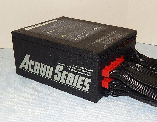 Zalman PSU Acrux (1000W), 94%, 80+ Platinum, 135mm, 1xMB 24pin(20+4), 2xCPU (8pin(4+4)+8pin), 8xMolex, 12xSATA, 6xPCIe 8pin(6+2), Fully Modular