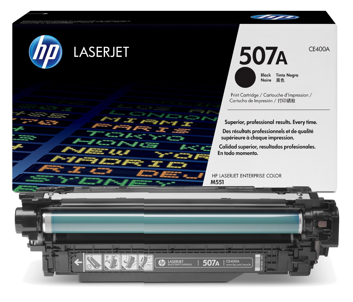 Color toner cartridge CE400A / 507A BK (5500 p)