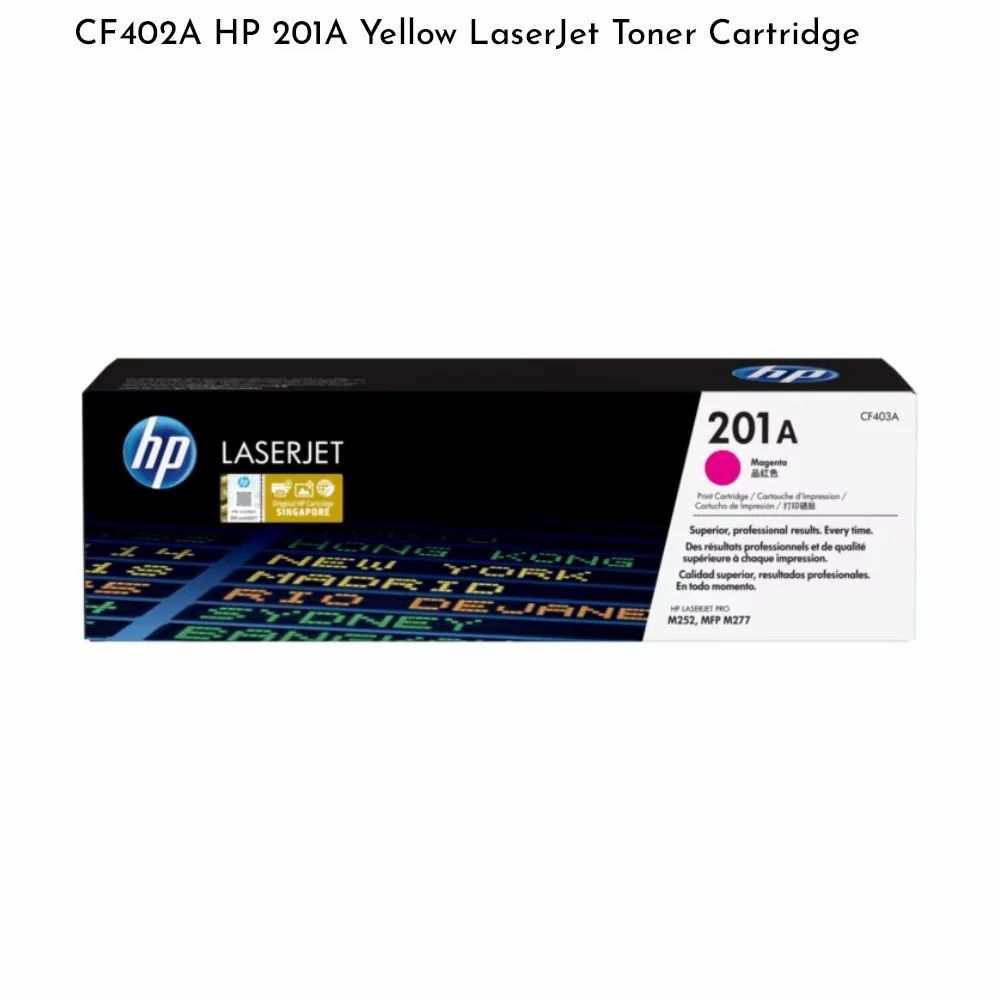 Color toner cartridge CF402A /201 Y (1400 p)