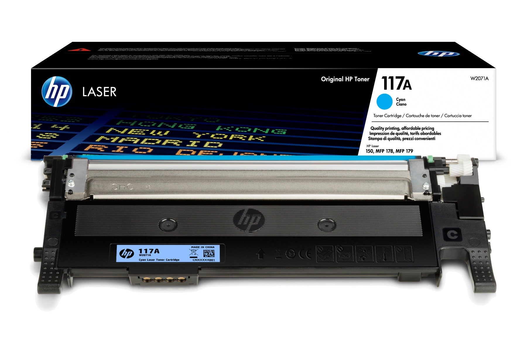 Color toner cartridge W2071A NO CHIP (700 p)