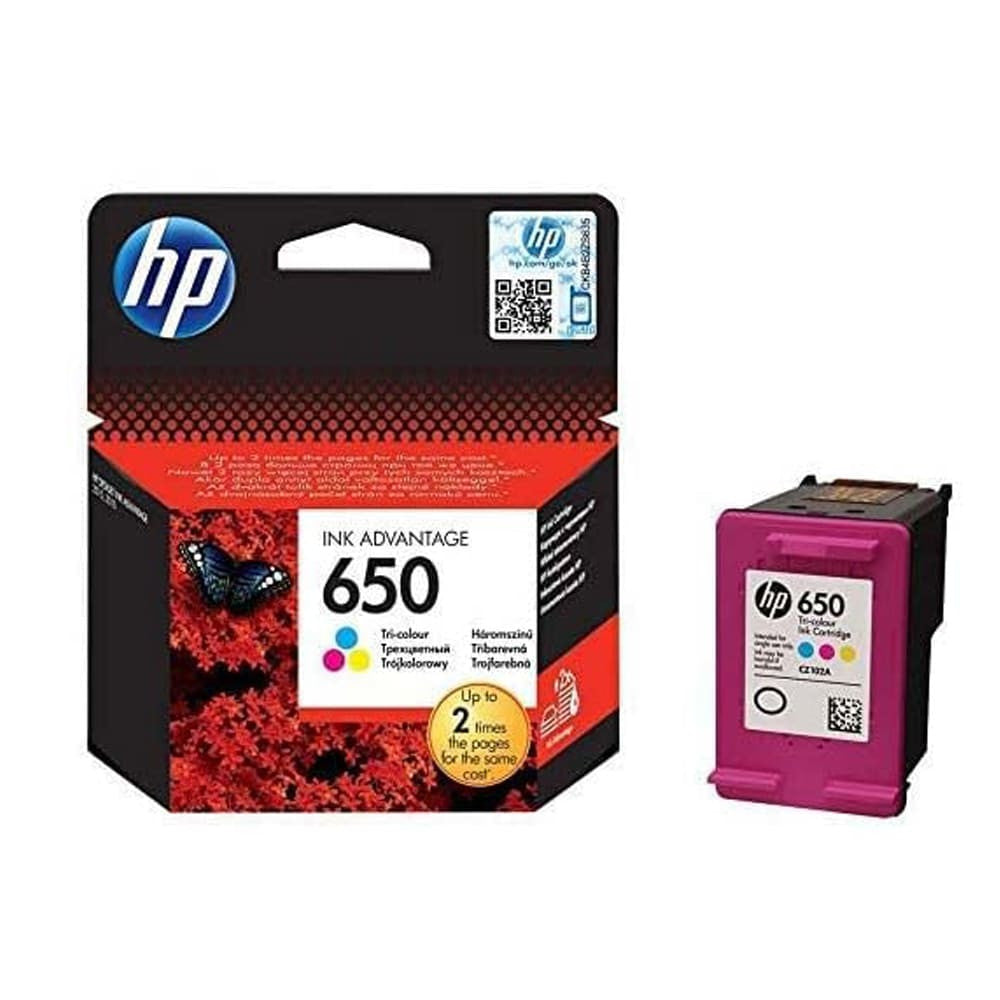 Ink cartridge HP 650 Tri-color Original Ink Advantage Cartridge (CZ102AE)